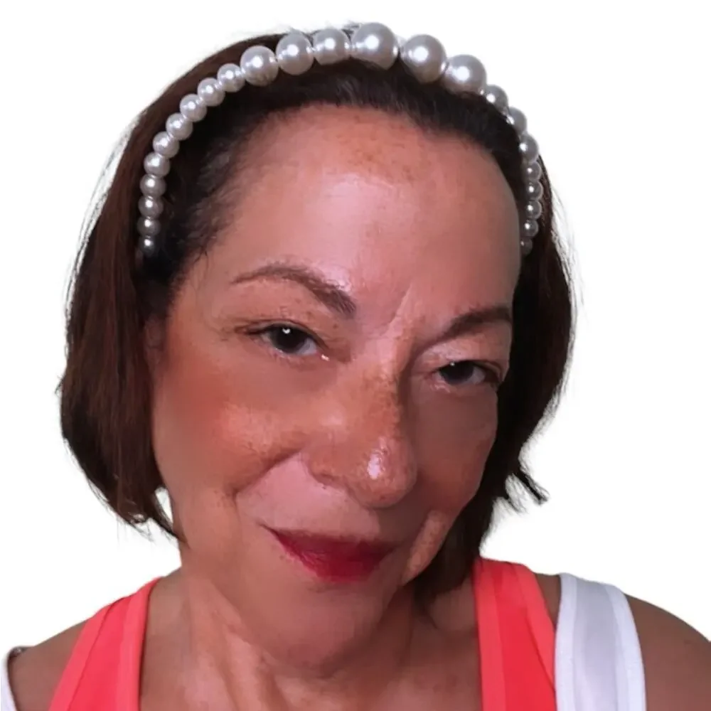 HEADBAND BUNDLE BLACK BRAIDED AND PEARL ONE SIZE
